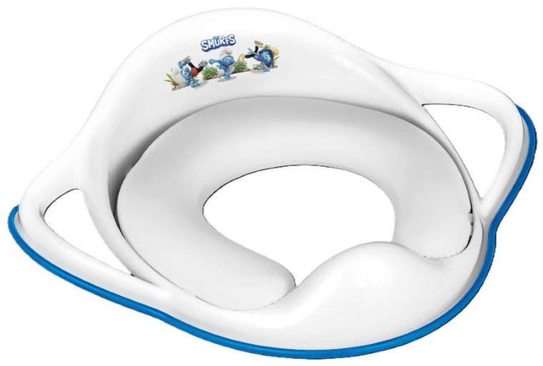 Smerfy, miękka nakładka na sedes z gumkami antypoślizgowymi