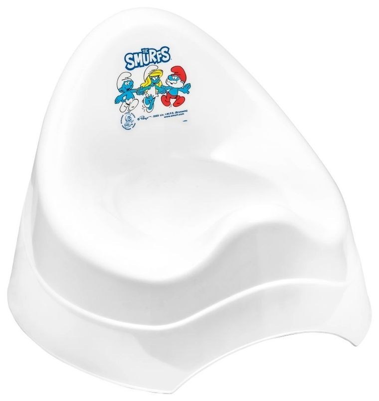 Smerfy, nocnik, biały