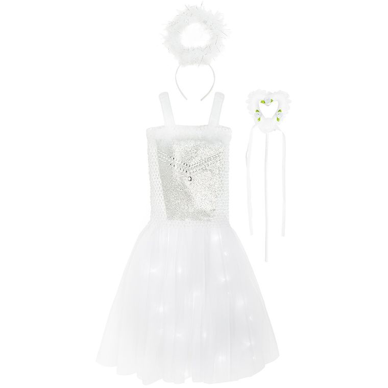 Smiki, Anioł, strój dla dzieci, LED, 5-6 lat