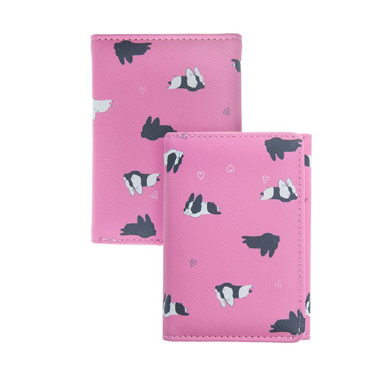 Smiki, Bulldog, portfel, różowy