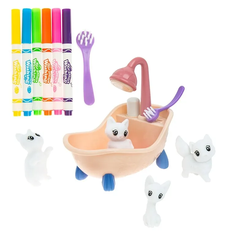 Smiki, Color & Clean, Kotki, zmywalne figurki do malowania