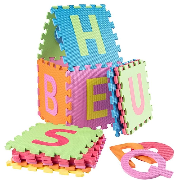 Smiki, Cyfry i alfabet, mata piankowa, puzzle