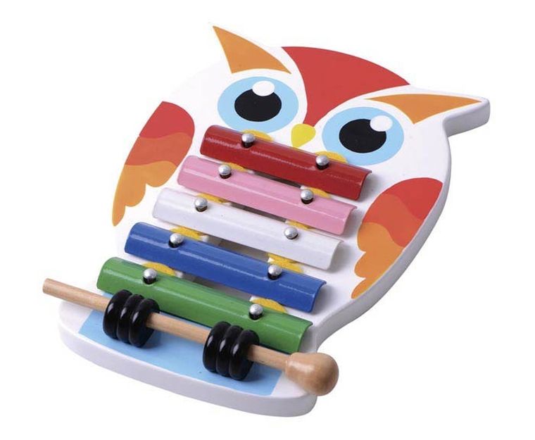 Smiki, drewniany ksylofon, sowa