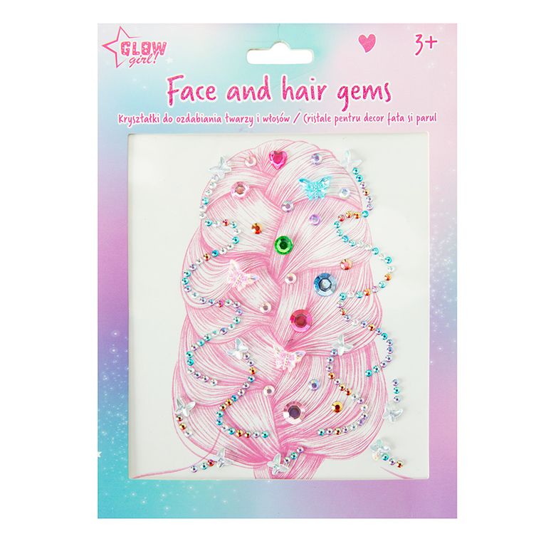 Smiki, Glow Girl, kryształki do twarzy i włosów, naklejki