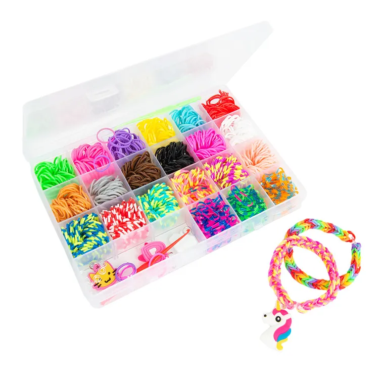Smiki, gumki do tworzenia bransoletek, zestaw kreatywny