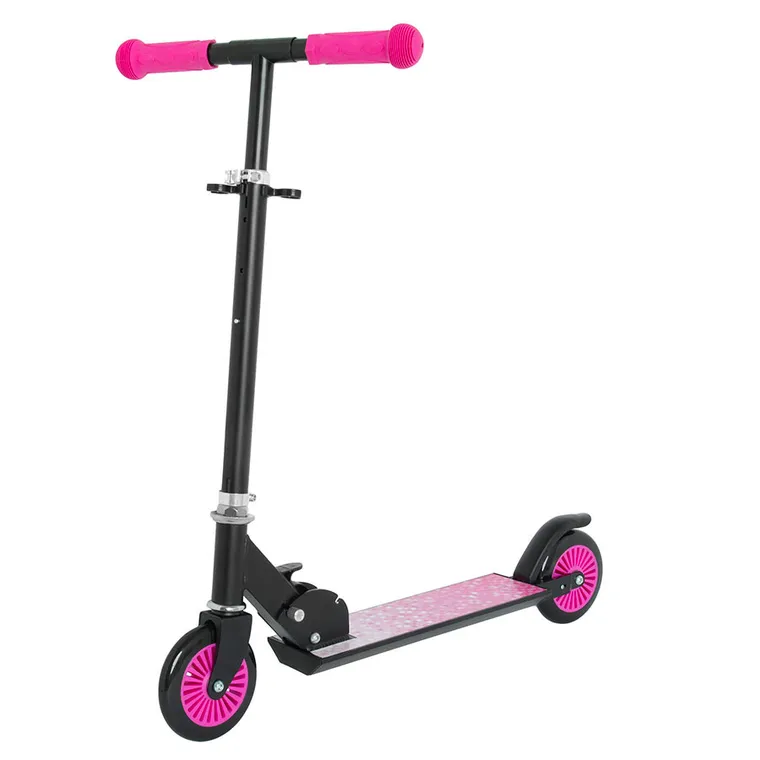 Smiki, hulajnoga, różowe piksele