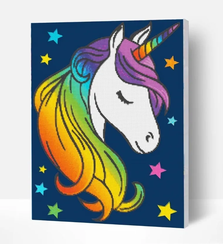 Smiki, Jednorożec, mozaika diamentowa, zestaw kreatywny