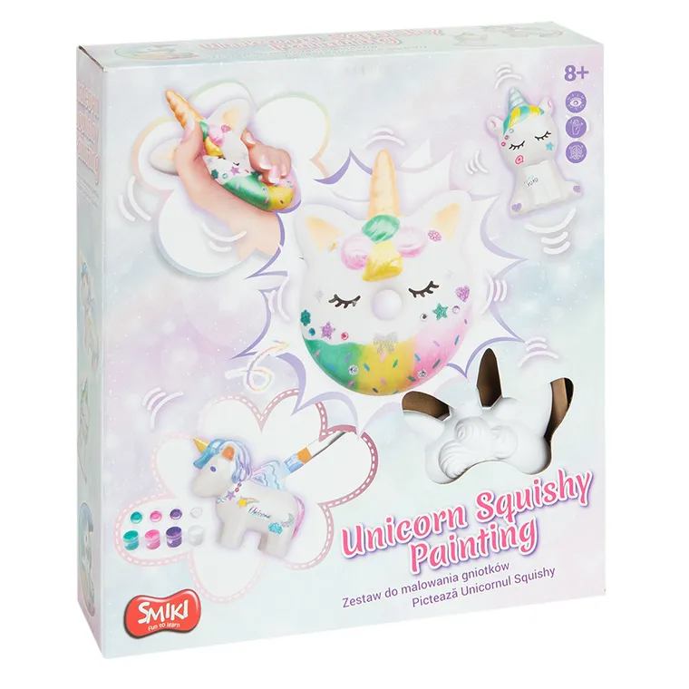 Smiki, Jednorożec, zestaw do malowania gniotków, squishy DIY