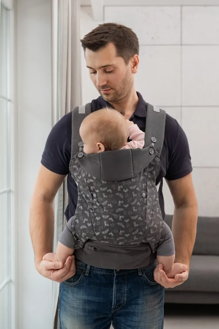 Smiki, KeepMeClose, nosidło ergonomiczne, szare