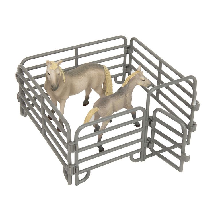 Smiki, Konie w zagrodzie, zestaw figurek, 2 szt.