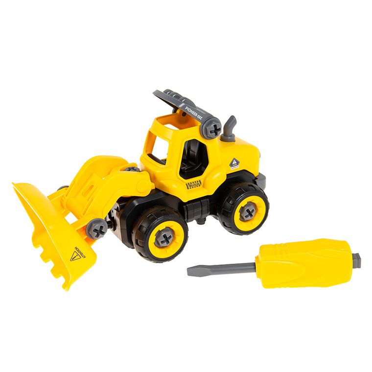 Smiki, koparka z dźwiękiem i śrubokrętem, pojazd