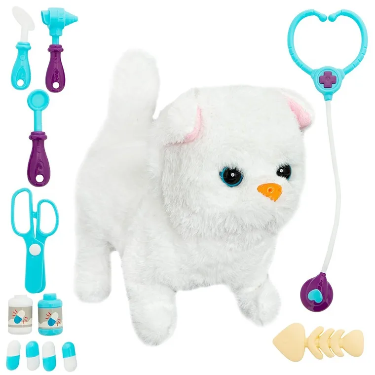 Smiki, Kotek u weterynarza, zestaw z interaktywną maskotką i akcesoriami