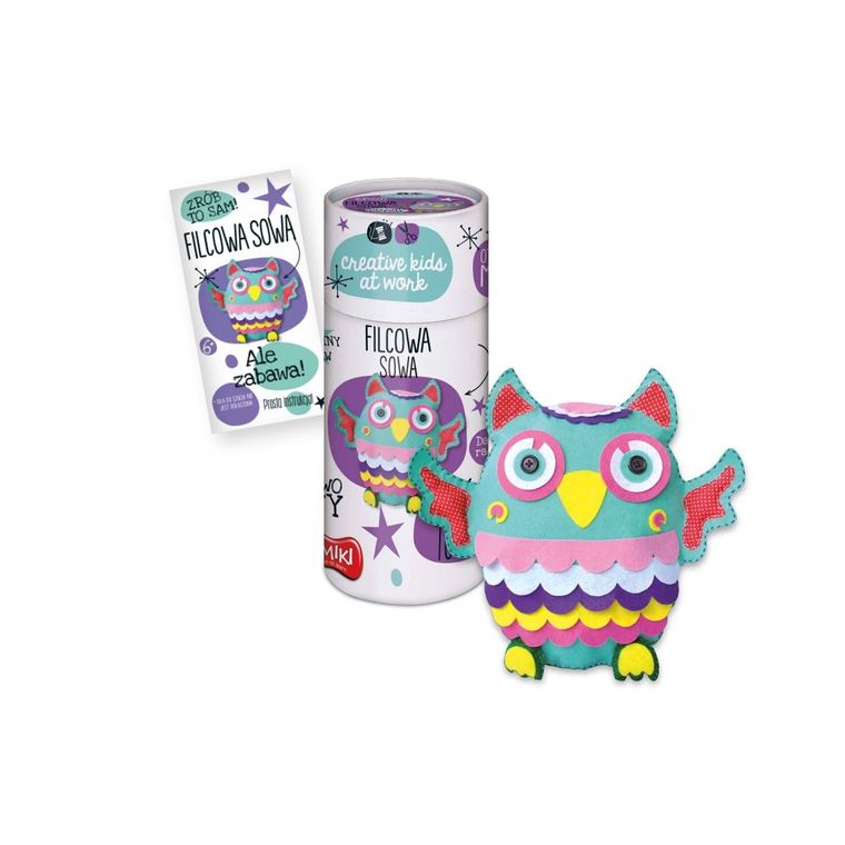 Smiki, Kreatywna tuba, sowa, poduszka z filcu