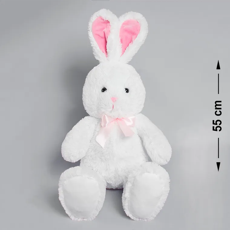 Smiki, Królik, maskotka, biały, 55 cm