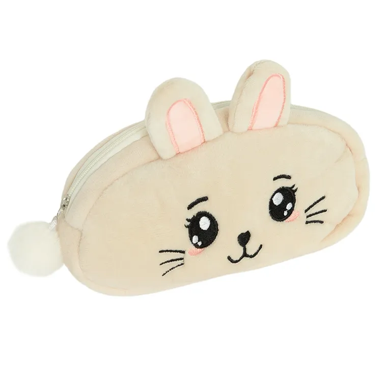 Smiki, Królik, pluszowy piórnik, beżowy