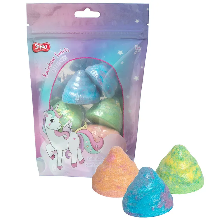 Smiki, kule do kąpieli, tęczowe wirki