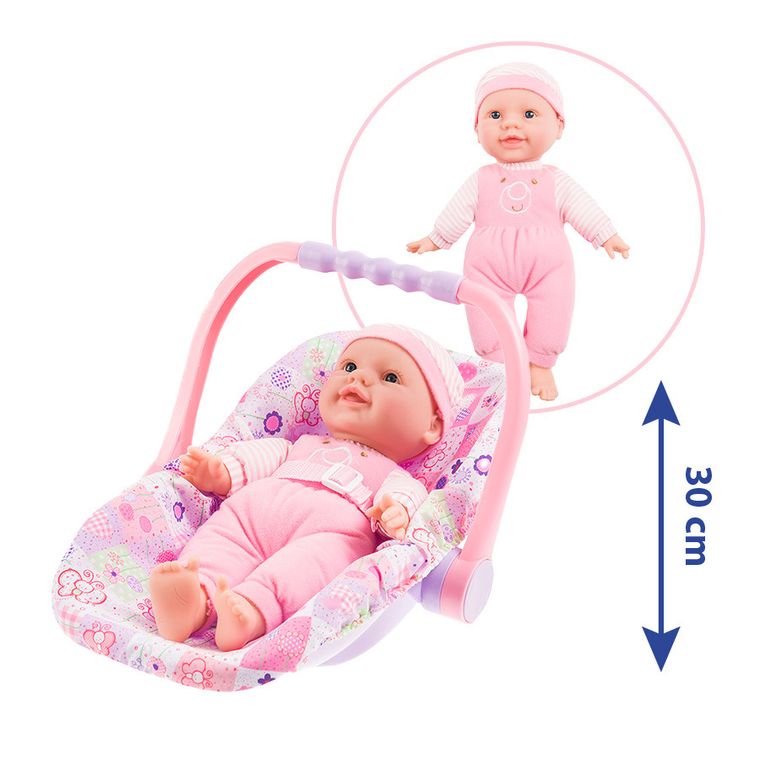 Smiki, lalka bobas z nosidełkiem, 30 cm