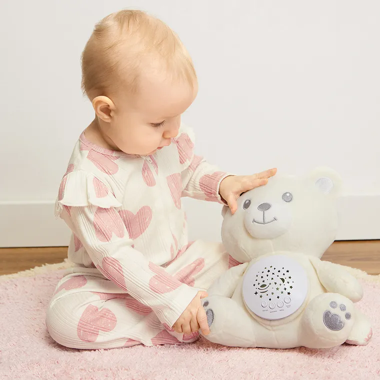 Smiki, Little Dreamer, projektor, miś, kremowy