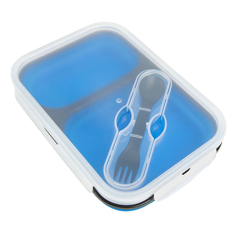 Smiki, lunchbox składany, niebieski