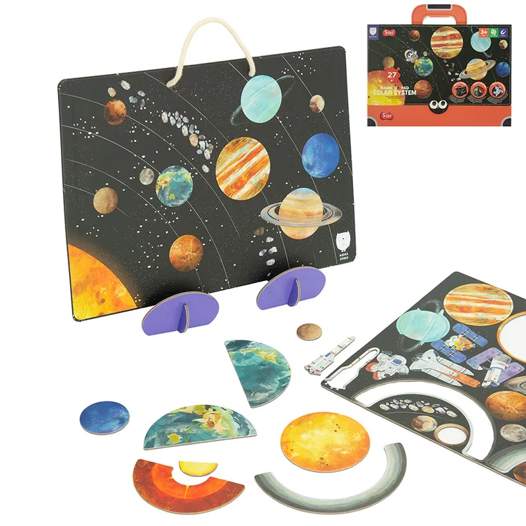 Smiki, Mądra Sówka, Układ słoneczny, puzzle magnetyczne