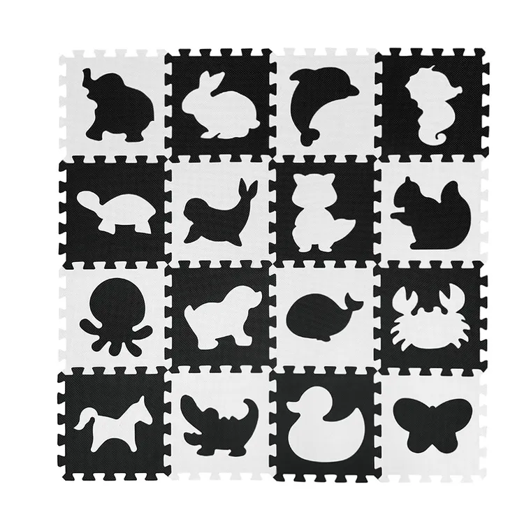 Smiki, mata piankowa, zwierzęta, 16 elementów