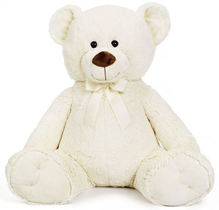 Smiki, Miś, maskotka, biały, 75 cm