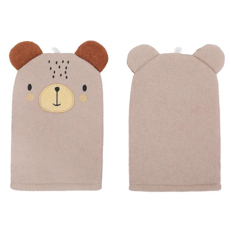 Smiki, Miś, myjka do ciała, brązowa