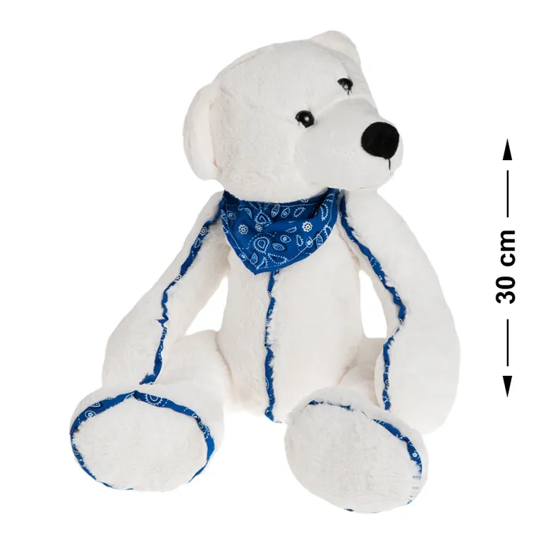 Smiki, Miś polarny, maskotka, biały, 30 cm