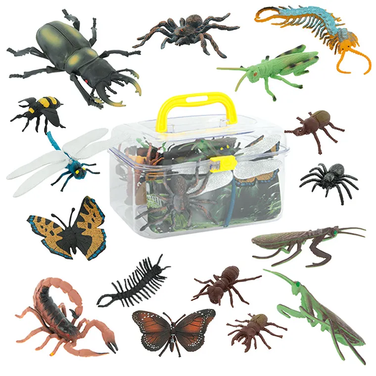 Smiki, Niesamowity świat przyrody, Owady, zestaw figurek w skrzynce, 16 szt.