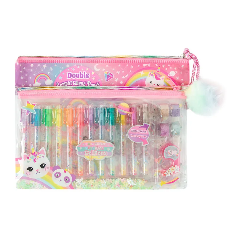 Smiki, notes z długopisami żelowymi w saszetce, 1 szt.