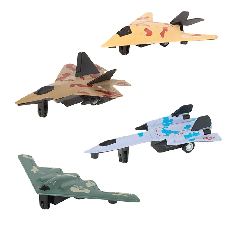 Smiki, Odrzutowce, zestaw samolotów, pull-back, 4 szt.