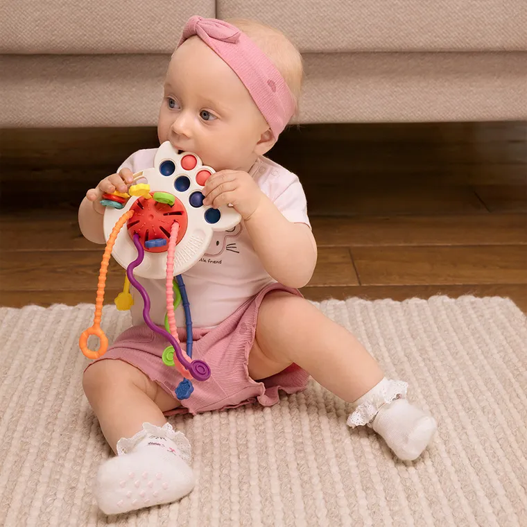 Smiki, Ośmiornica sensoryczna, zabawka interaktywna, przeciąganiec