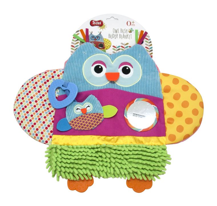 Smiki, Owl Busy Buddy Blanket, maskotka-kocyk
