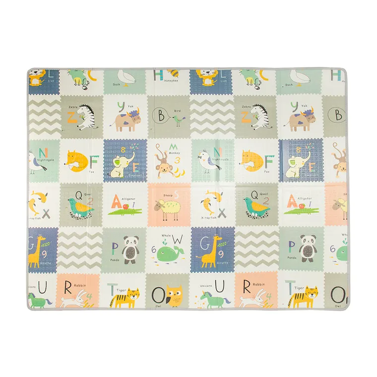 Smiki, piankowa mata edukacyjna, dwustronna, składana, 150-200 cm