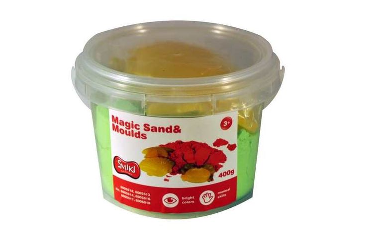 Smiki, piasek kinetyczny, zielony, 400 g