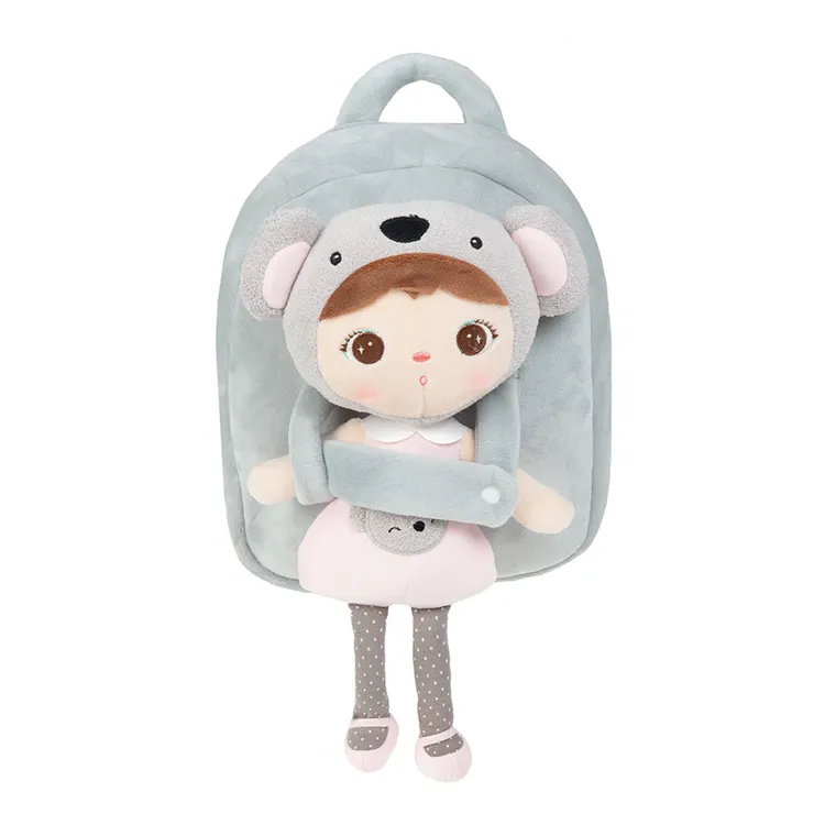 Smiki, plecak z odpinaną lalką, szary