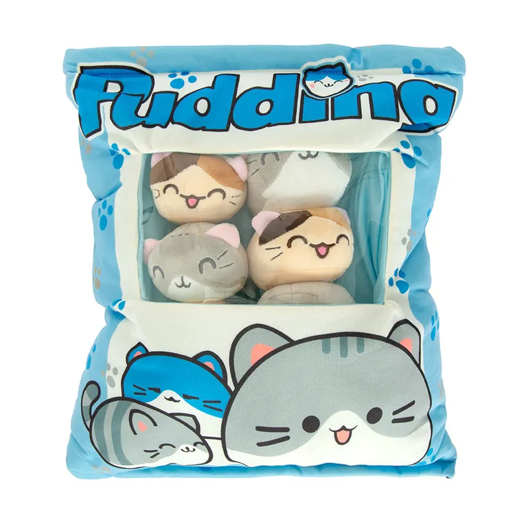 Smiki, poduszka z kotkami, 8 maskotek