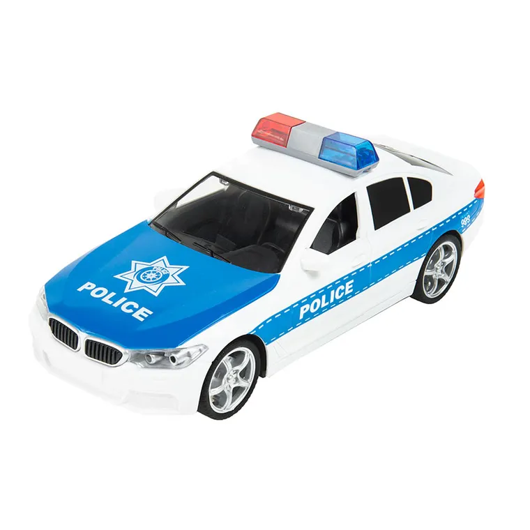 Smiki, Policja, pojazd, światło i dźwięk, 1:16