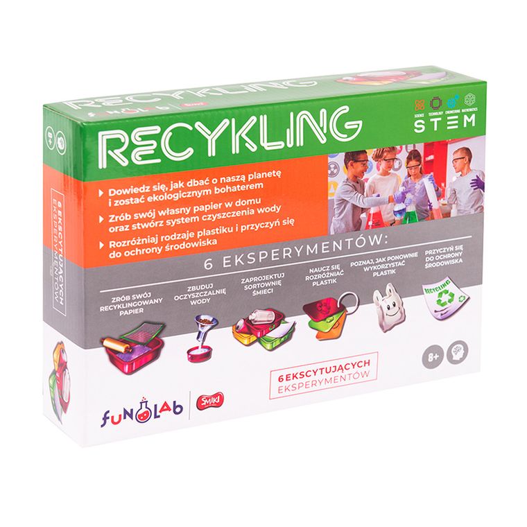 Smiki, Recykling, zestaw 6 eksperymentów