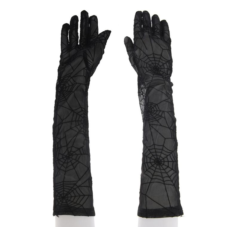 Smiki, rękawiczki koronkowe, pajęczyny