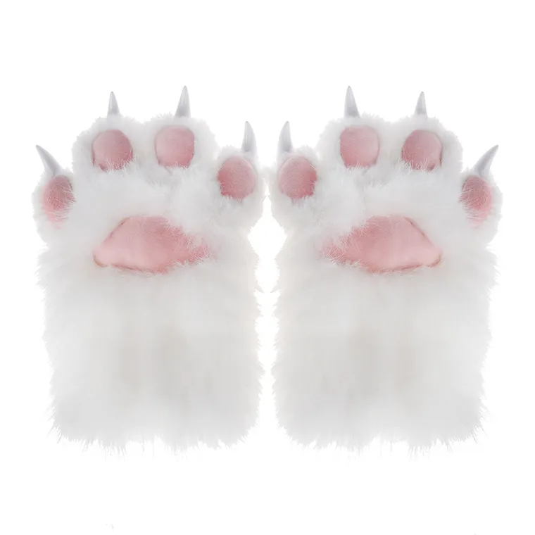 Smiki, rękawiczki łapki, białe