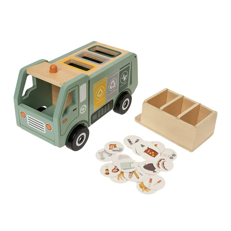 Smiki, Śmieciarka, sorter, zabawka drewniana