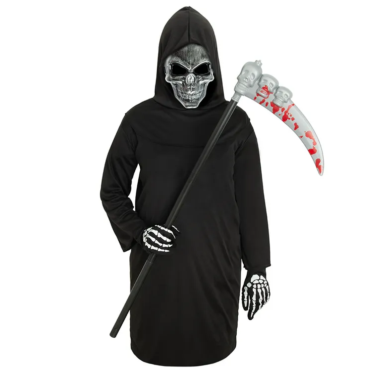 Smiki, Śmierć, peleryna z maską i kosą, strój na Halloween