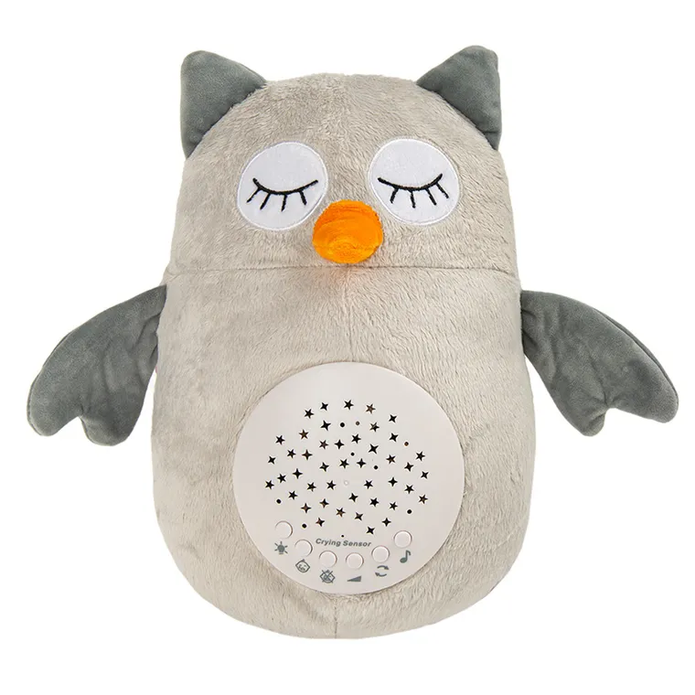 Smiki, Sowa, pluszowy projektor z muzyką, światłem i czujnikiem płaczu