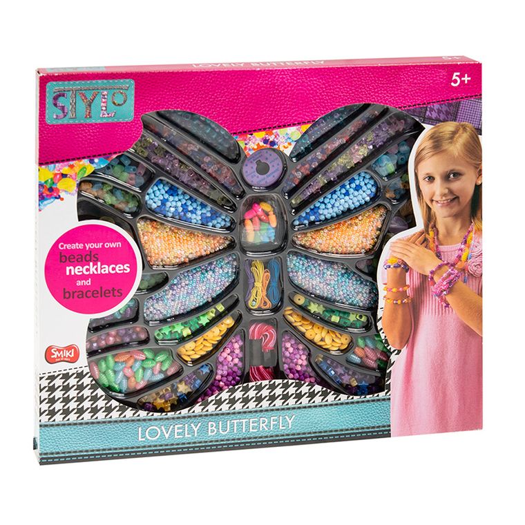 Smiki, Stylo, Lovely Butterfly, Motyl, zestaw koralików