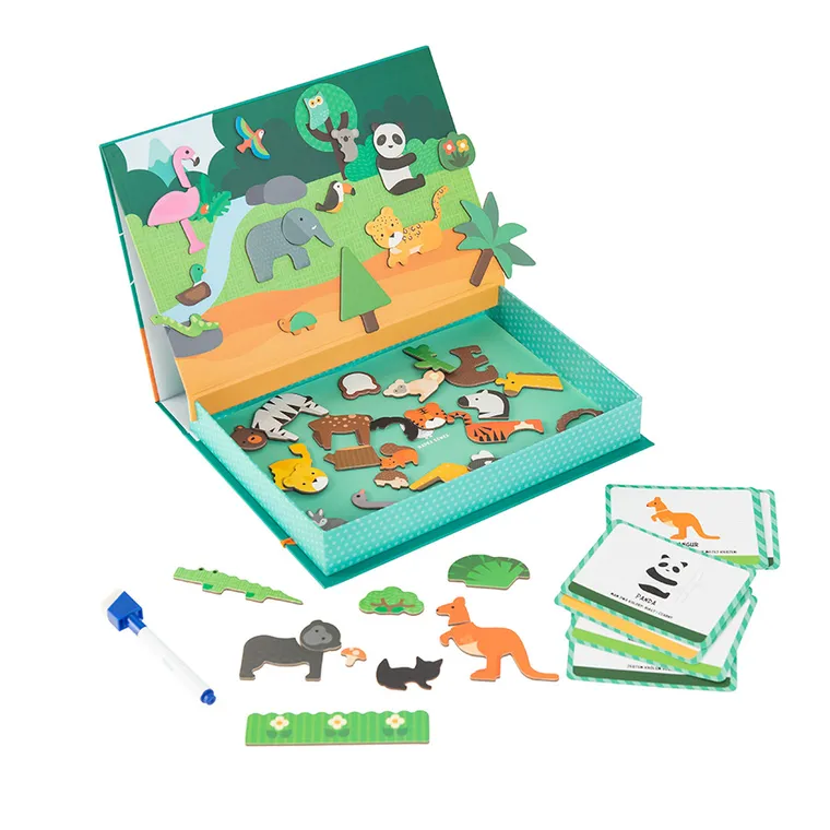 Smiki, Świat zwierząt, magnetyczny zestaw puzzli, 53 magnesy