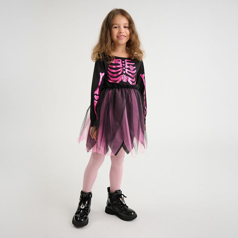 Smiki, Szkielet, stój dla dzieci, czarno-różowy, 5-6 lat