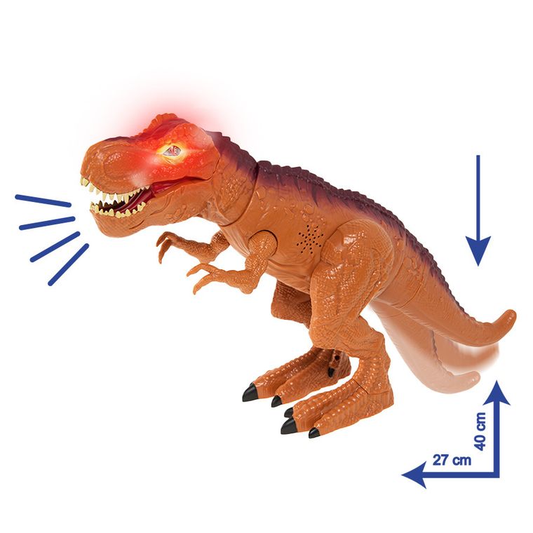 Smiki, T-Rex, dinozaur, figurka interaktywna, 27-40 cm