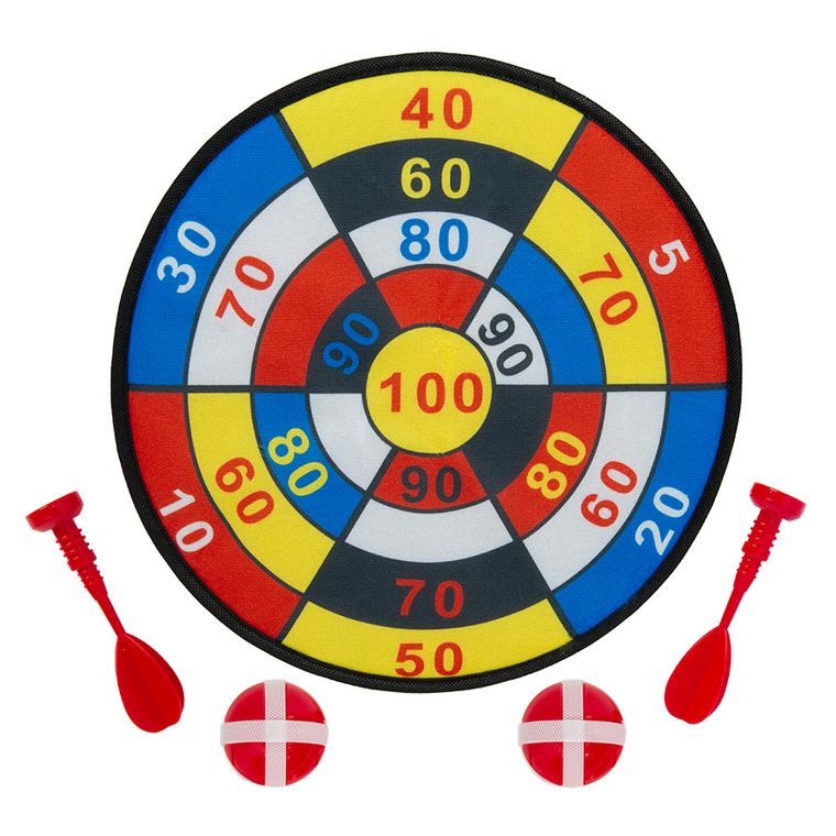 Smiki, tarcza z rzutkami, gra zręcznościowa