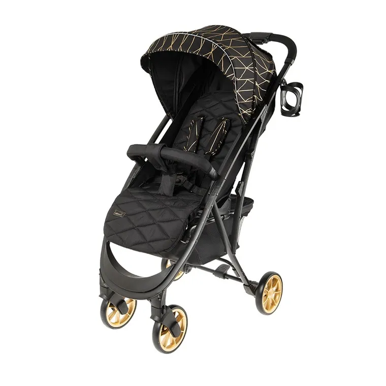 Smiki, Thunder Pro, wózek spacerowy, czarno-złoty